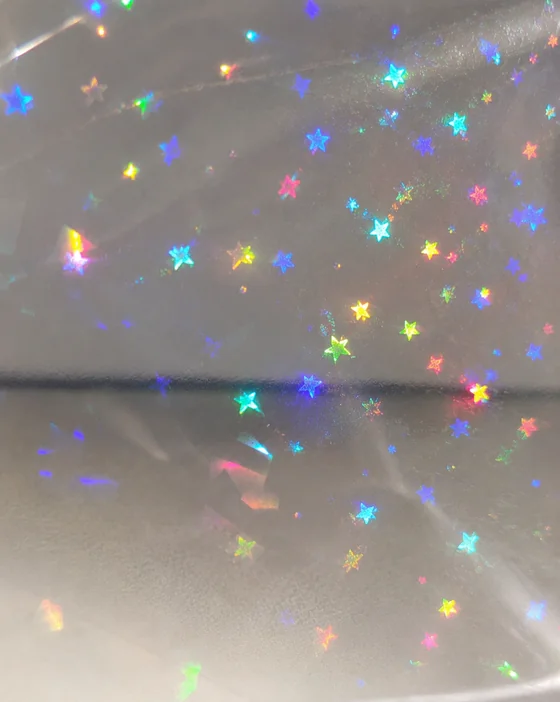 Acabamento Holográfico Estrelinhas