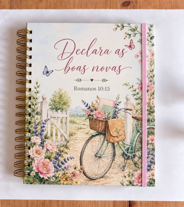 Declara as boas novas · Bicicleta rosa · Fita rosa, A4
