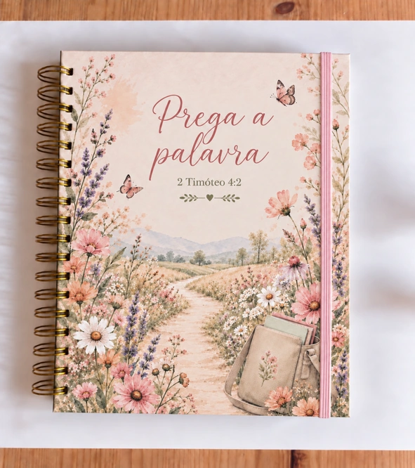 Prega a palavra · Caminho de flores · Fita rosa, A4