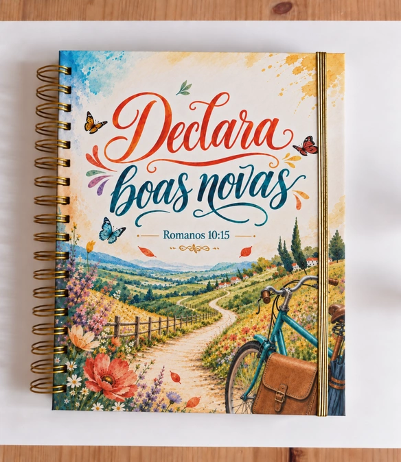 Declara as boas novas · Campo colorido · Fita dourada, A4