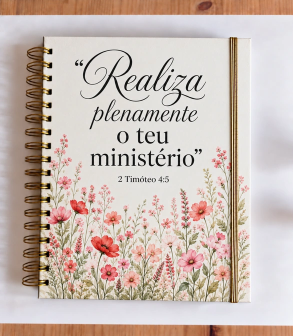 Realiza plenamente o teu ministério · Papoilas · Fita dourada, A4