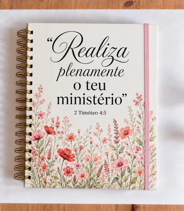 Realiza plenamente o teu ministério · Papoilas · Fita rosa, A4