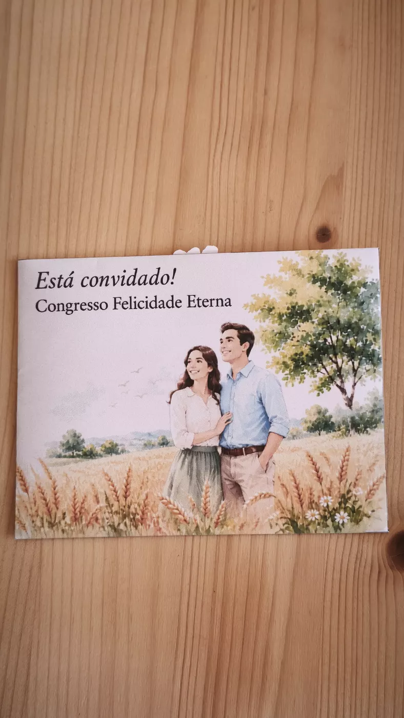 Foto do envelope casal completo