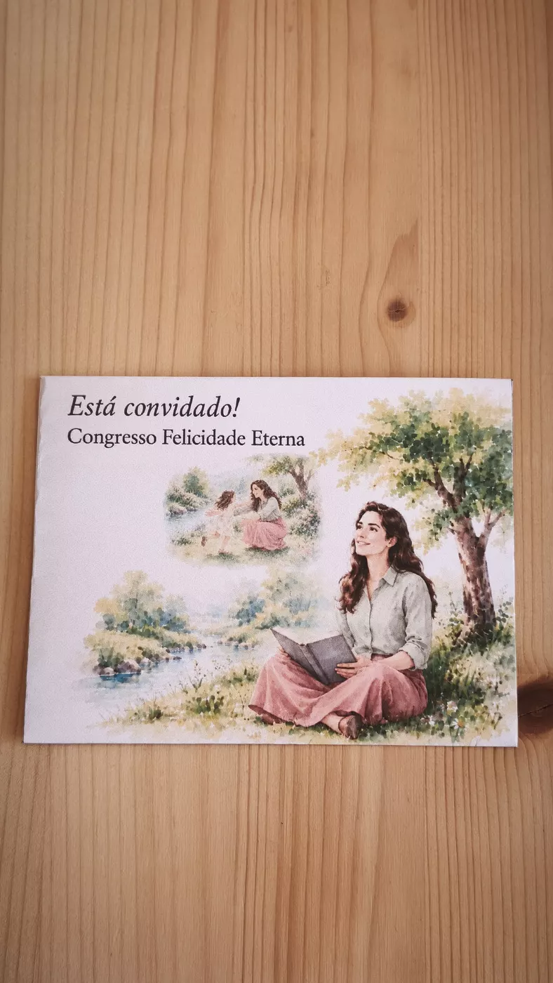 Foto do envelope mulher imagina-se completo