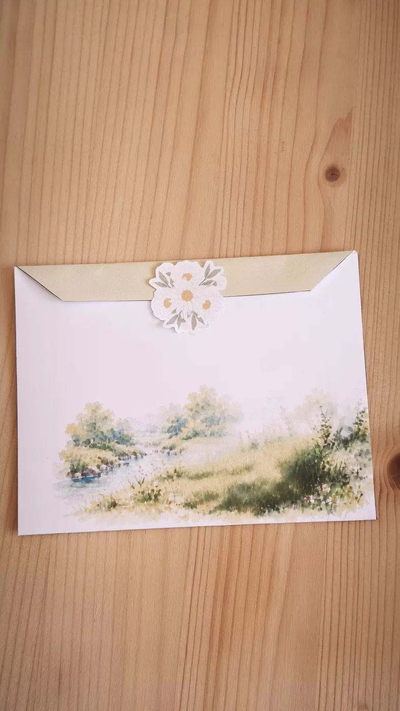 Foto do verso do envelope