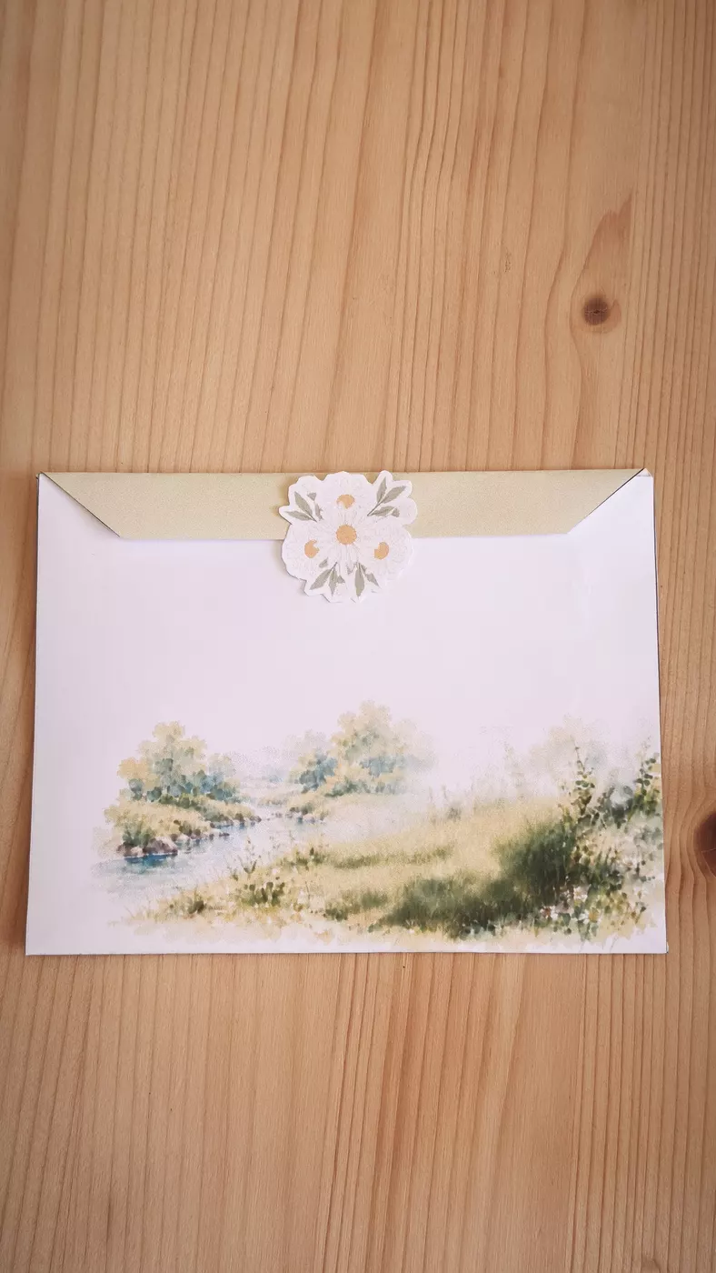 Foto alternativa do verso do envelope